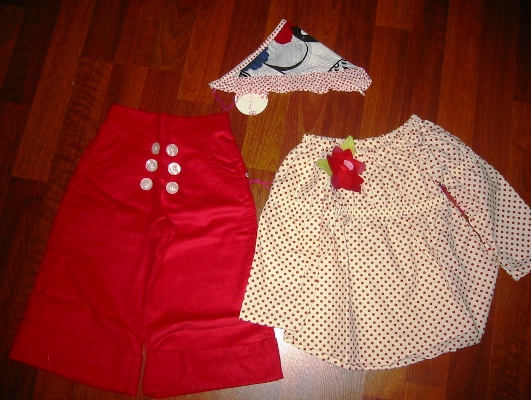 CP Stella  Sailor Pant, top, and Headscarf