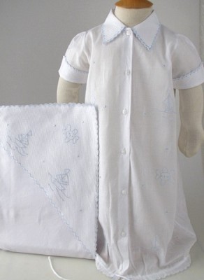 Kenneth Day Gown, Blanet, and Diaper Cover Set