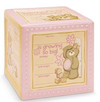 Bear Tales Block Bank :Pink/Blue