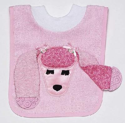 Poodle Teether Bib