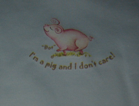 Bib Set: Dot the Pig