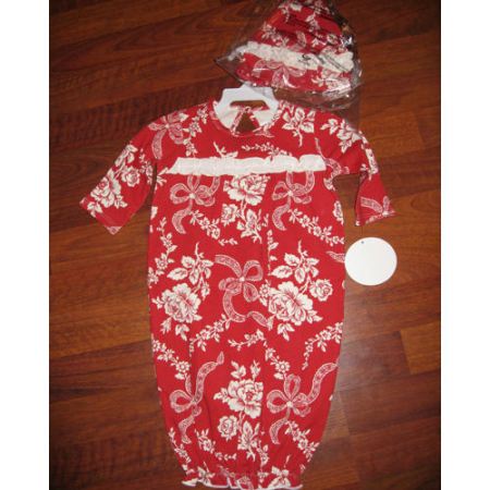 Tralala French Holiday Red Gown and hat